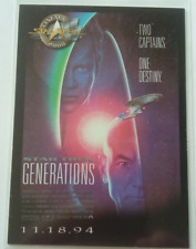 Star Trek Cinema 2000 - Movie Poster Card P7 Star Trek Generations