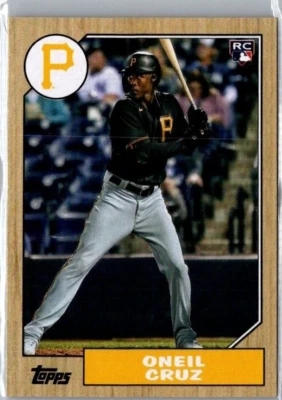 2022 Topps Archives ONEIL CRUZ (RC) #211 1987 Topps Design PIRATES - Image 1 of 2