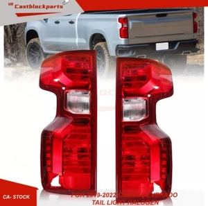 For 2019-2023 Chevrolet Silverado 1500 Halogen L+R Tail Lights 84752978 84752979 - Picture 1 of 7