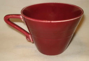 Tazza tazza per piattino vintage Homer Laughlin Fiesta arlecchino marrone scuro manico - Foto 1 di 3