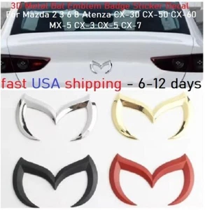 3D Metal Bat Emblem Badge Sticker Decorative Decals Fits Mazda - Bild 1 von 20