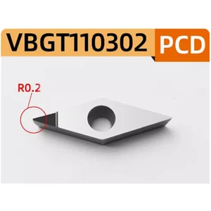 For aluminum 4pcs VBGT110302 PCD turning inserts VBMT220 diamond inserts VBMT11 - Picture 1 of 1