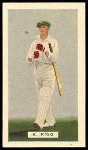 Hoadleys - 'Test Cricketers (40)' (1936) - #11 - K. Rigg (Victoria) - Picture 1 of 2