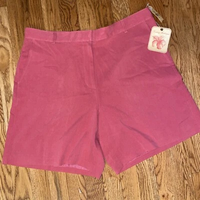Новый Tommy Bahama размер 14 женщин 100% шелк шорты новый Lucky пенни 852 коралл  - Изображение 1 из 4