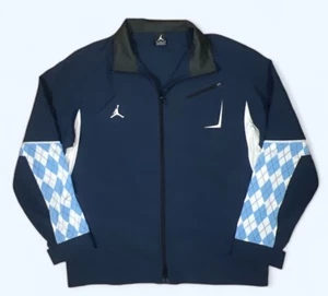 Nike North Carolina Tar Heels Jordan Basketball Blue Jacket Men’s Sz Large Rare - Picture 1 of 7
