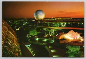 1982 Disney World Epcot Center Postcard Walt Future World - Picture 1 of 2