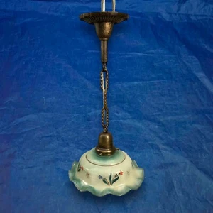 Pendant Light Fixture Newly Rewired With Rare Shade 133A - Picture 1 of 6