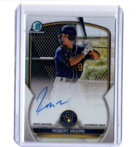 2023 Bowman Chrome Prospects Robert Moore Refractor Autograph RC #'d 63/499 - Picture 1 of 1