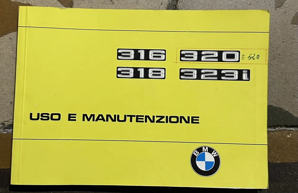 BMW 316/320/323i/318 manuale uso e manutenzione  Come Nuovo - Immagine 1 di 1