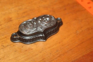 Restored Ornate Antique Victorian Cast Iron Bin Apothecary Cupboard Pull L-36 - Picture 1 of 6