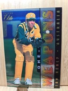 IAN HEALY🏆1996 Futera Elite #12 One Day Weapons Cricket Card🏆FREE POST - Picture 1 of 2