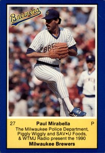 1990 Brewers Police #15 Paul Mirabella 