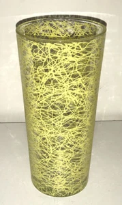 spaghetti string tumbler water tea glass yellow vintage replacement glass - Picture 1 of 4