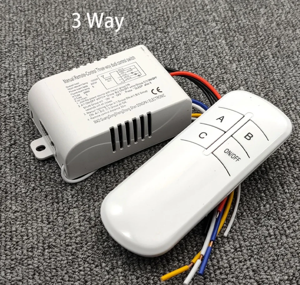 4 Way Light Lamp Digital Wireless Remote Controller Switch ON/OFF 110-240V New - Image 1 of 1