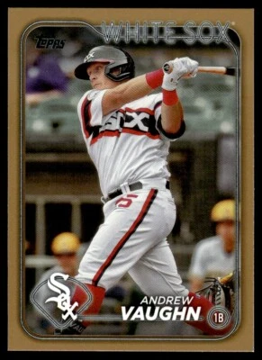 2024 Topps Gold Andrew Vaughn 1545/2024 Chicago White Sox #255 - Image 1 of 2