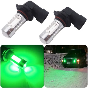 2x Bright Green 9145 H10 9005 LED Fog Light Bulbs Car Truck Fog Driving Lamp Kit - Picture 1 of 13