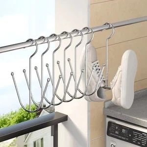 Hanging Shoe Drying Rack Stainless Steel Drying Shoe Hook Portable Shoe Rack - Picture 1 of 12