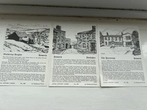 Charlotte Bronte and family portraits and Haworth scenes set on card - Picture 1 of 12