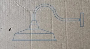 Gooseneck Barn Light by Diyel rz920 rs Bronze w/ White Underside - Picture 1 of 18