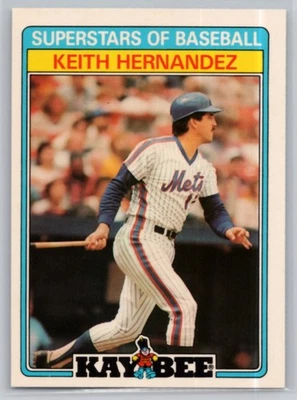 1987 TOPPS KAY-BEE SUPERSTARS OF BASEBALL #17 KEITH HERNANDEZ NEW YORK METS - Image 1 of 2