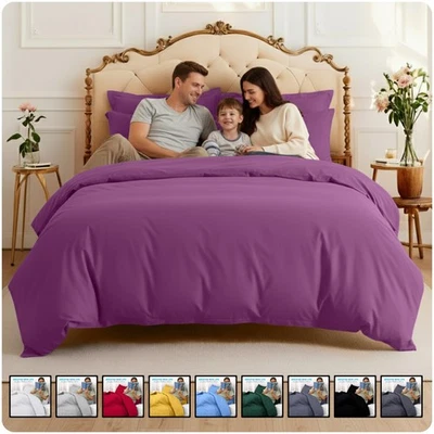 Luxury Duvet Cover Bedding Set Twin Full Queen King Size Available in 15 Colors - Image 1 of 4