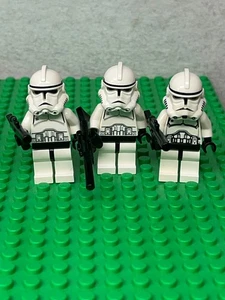 3 LEGO Star Wars CLone Trooper Minifigures Phase 2 7655 7261 - Picture 1 of 1