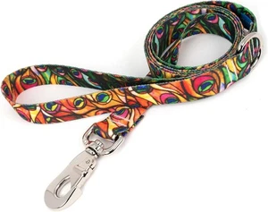 TIFFANY Pfau - 3/4 Zoll Hundeleine Qualität Polyester Ausbleichfest, Made in USA - Bild 1 von 7