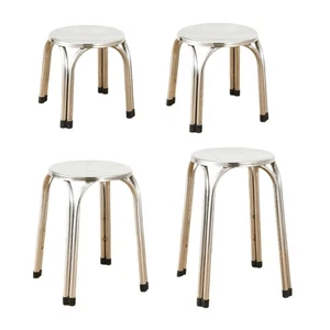 Stackable Metal Stool, Stainless Steel Stool, Portable, Nestable, Commercial, - Picture 1 of 22