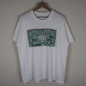 Camisa cuadrada vintage RARA Grateful Dead Casey Jones Dead Express MSU XL 23,5x28 - Imagen 1 de 20