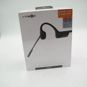SHOKZ OpenComm Bone Conduction Open-Ear Stereo Bluetooth Headset (Black) SEALED - Photo 1 sur 3