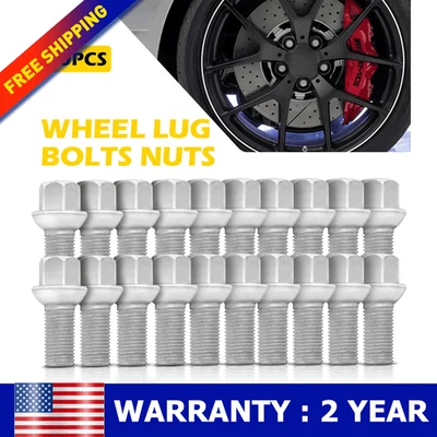 20Pcs Wheel Lug Bolts Nuts Fit Mercedes Benz C250 C300 C350 CLK350 CLK500 CLK320 - Image 1 of 4