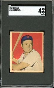 1949 Bowman #26 George Kell RC/Rookie Tigers HOF SGC 4 VG-EX - Picture 1 of 3