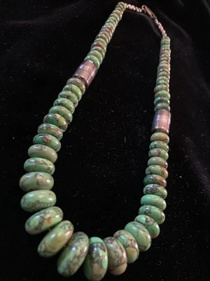 Jay King mine finds Green Necklace 925 Sterling Silver 20In - Image 1 of 4