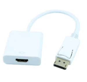 4 INCH DisplayPort SOURCE (Male) to HDMI DESTINATION (Female) Adapter Cable - Picture 1 of 1