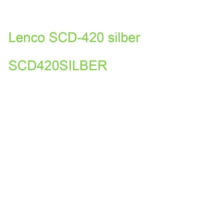 Lenco SCD-420 silber SCD420SILBER (8711902035077) - Bild 1 von 2
