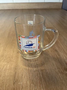 world cup france 98 coupe du monde tankard drinking glass rare 1994 13cm - Picture 1 of 15
