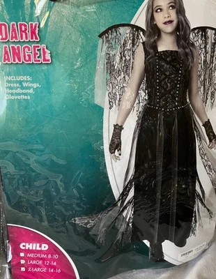 Spirit Halloween Girl's DARK ANGEL Halloween Costume Size X-Large 14 16 - Image 1 of 2