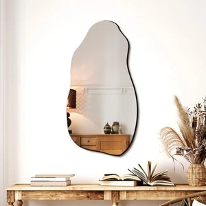 Irregular Asymmetrical Wall Mirror for Living Room Bathroom Entryway, Modern ... - Picture 1 of 9