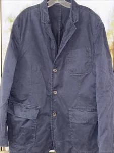 POLO by Ralph Lauren casual jacket blazer mens Navy Size 46 R - Picture 1 of 10