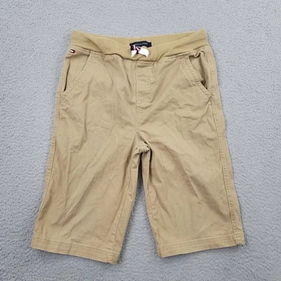 Tommy Hilfiger Sweat Shorts Boys XL (20) Beige Youth Bermuda Embroidery Pockets - Image 1 of 4