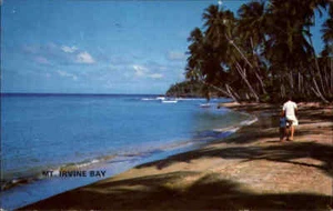 TOBAGO Postcard Mt. Irvine Bay ~1970 Strand Partie Beach Scene Ansichtskarte - Picture 1 of 2