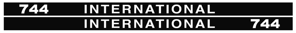 IHC Aufkleber international 744 Logo Emblem Sticker Label lang - Bild 1 von 1