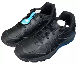 Stride Rite Boys Youth Cooper 2.0 Black Leather Sneakers Lace Up Size 3.5 - Picture 1 of 5