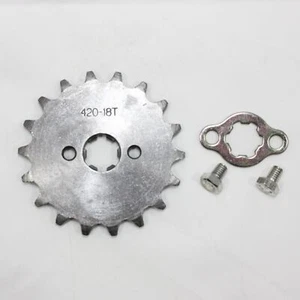 18T Dientes 17mm 420 Cadena Piñón Frontal Cog PIT TRAIL QUAD BICICLETA ATV BUGGY - Imagen 1 de 2
