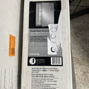 KOHLER Medizinschrank 16"x20" Aluminium versenkte verstellbare Regale mit Spiegel - Bild 1 von 1