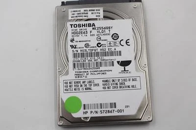 HP 613353 001 250GB SATA 3G 7 2K SFF 9 5MM HDD FOR LAPTOP - Image 1 of 4