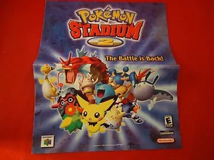 Pokemon Stadium 2 64 N64 Wal-Mart Promotional Ad Deals Flyer Nintendo Promo - Picture 1 of 4