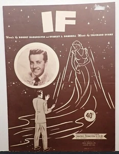If - Stanley J Damerell, Robert Hargreaves & Torchard Evans - Sheet Music 1950 - Picture 1 of 3