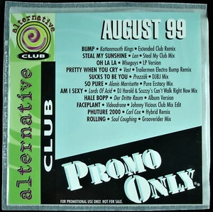 PROMO ONLY "ALTERNATIVE CLUB AUGUST 1999" DJ PROMO CD COMPILATION CARL COX *NEW* - Imagen 1 de 4