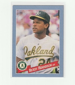 1993 Hostess #23 Rickey Henderson Oakland A's Athletics